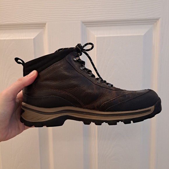 Timberland Brown Leather Lace Up Backroads Hiker Grunge Outdoor Boots Size 6.5 - Picture 4 of 6